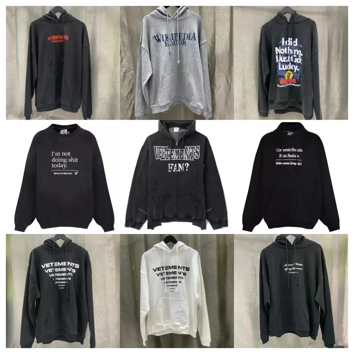  Vetements hoodie  (34 CP)