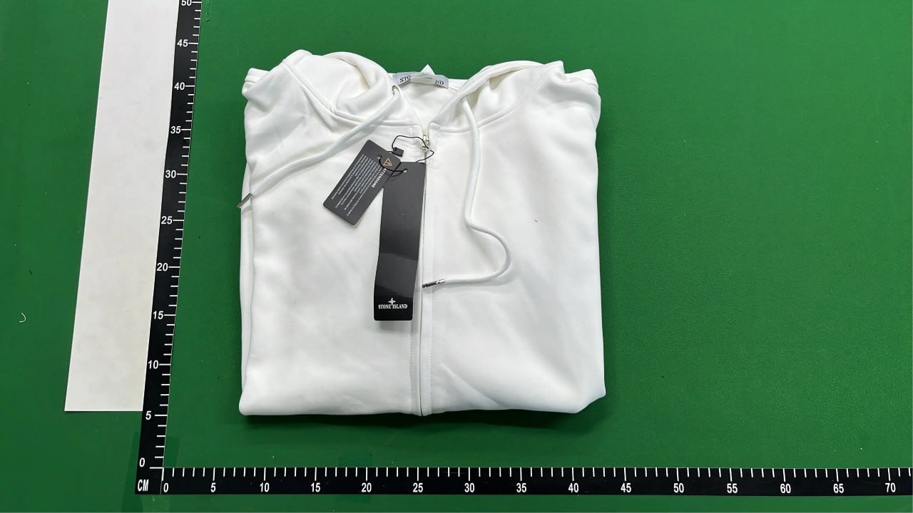 stone island zip hoodie