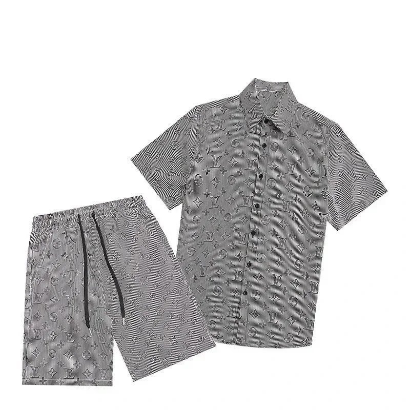 Summer hot-selling pattern refreshing shirt and shorts set