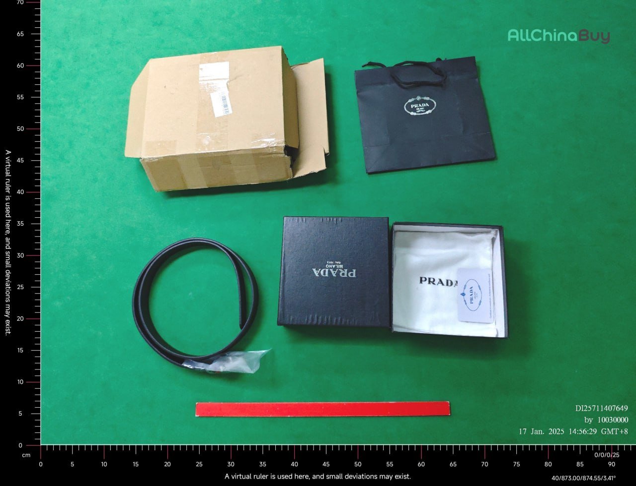 Prada beltswith gift box
