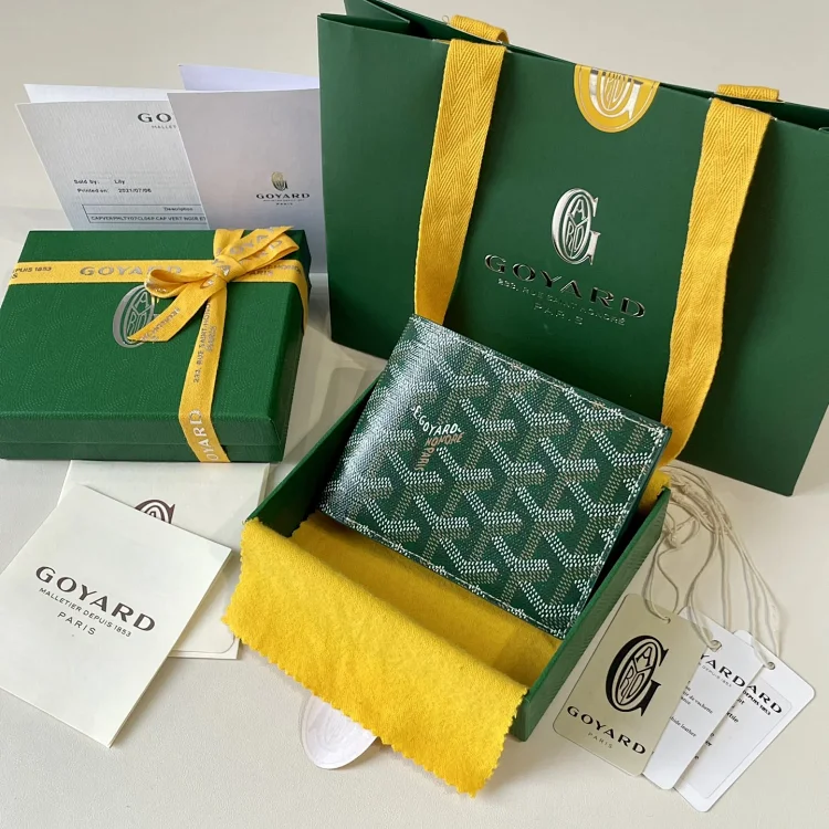 Goyard Green Leather