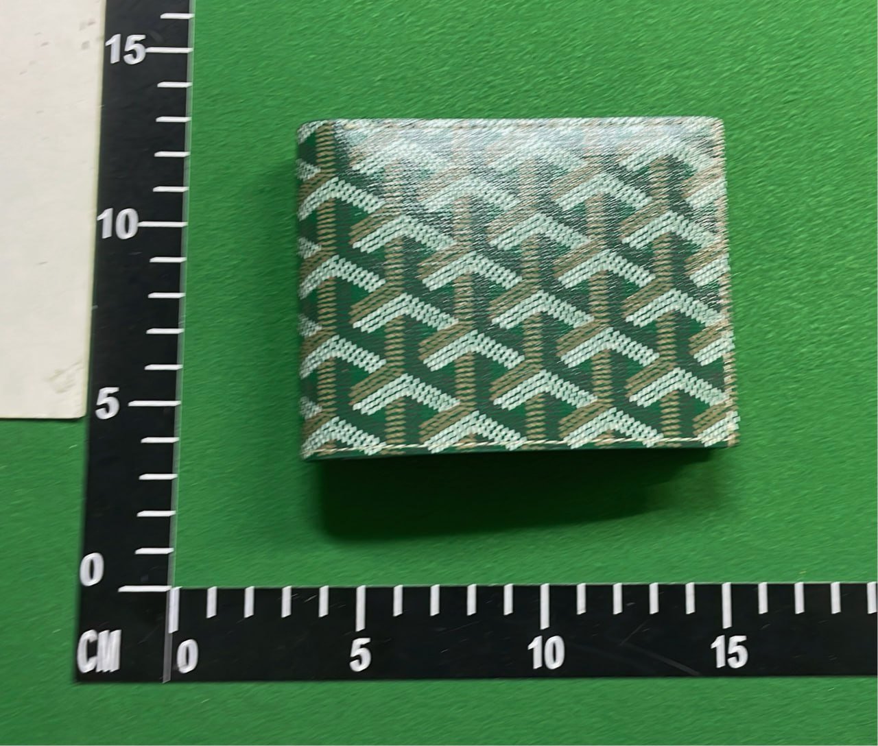 Goyard Green Leather Wallet with Yellow Ribbon - Luxury Accessories