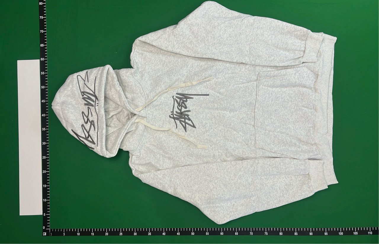Stussy Classic Logo Hoodie - Grey
